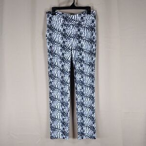 Insight Monochrome Black White Animal Cheetah Leopard Print Flowy Stretchy Pants